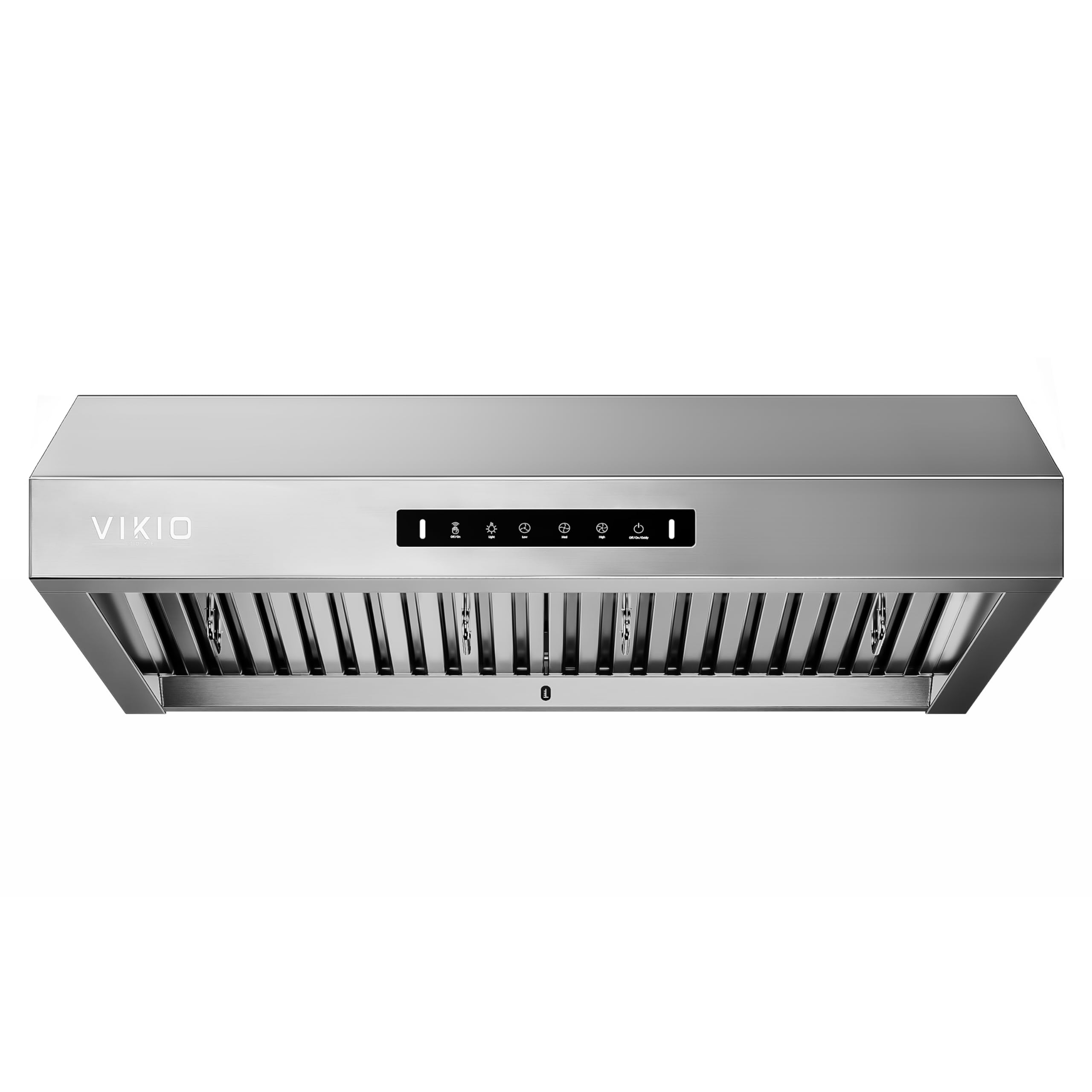 VIKIO HOME Under Cabinet Range Hood 30 Inch,Range Hood 900-CFM,1.5 Sones Quiet Dual Turbine Motor,Stainless Steel Vent Hood with 3 Speed Exhaust Fan,Safe Baffle Filters for Kitchen Stove