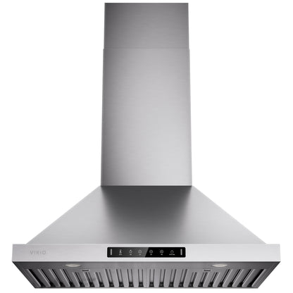 VIKIO HOME 30 Inch Pro Wall Mount Range Hood 980CFM, Direct 3 Speed Panel with Gesture & Touch Control, Ducted/Ductless Stainless Steel Kitchen Vent Hood, Delay Shut-Off, Includes Duct & Filter