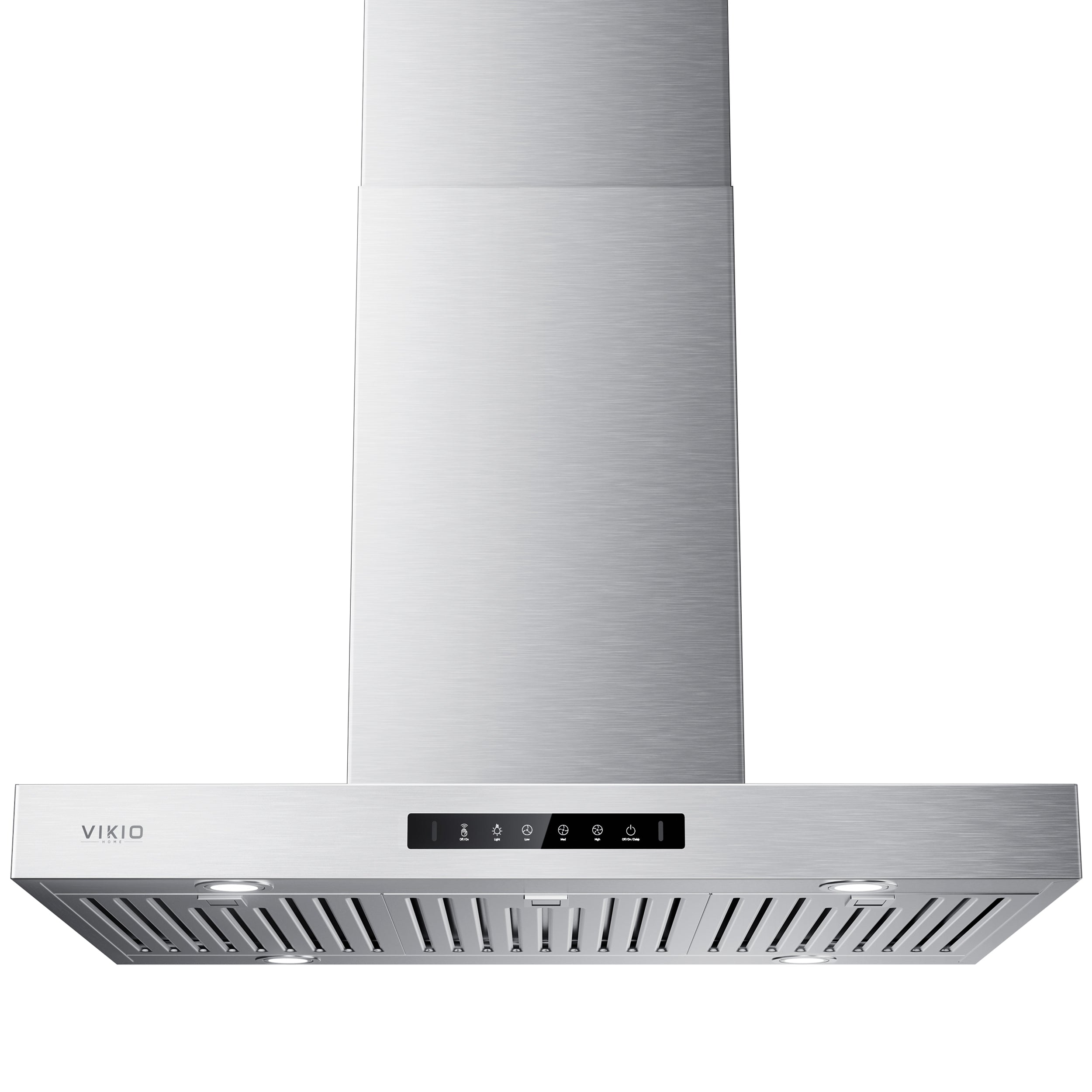 Island Range Hood 36 Inch, 980 CFM Island Mount Range Hood with Dual-Sided Touch/Gesture Control, Ceiling Mount kitchen Hood, Convertible Ducted/Ductless, 3-Speed Fan&4 LED Lights, 3 Baffle Filters