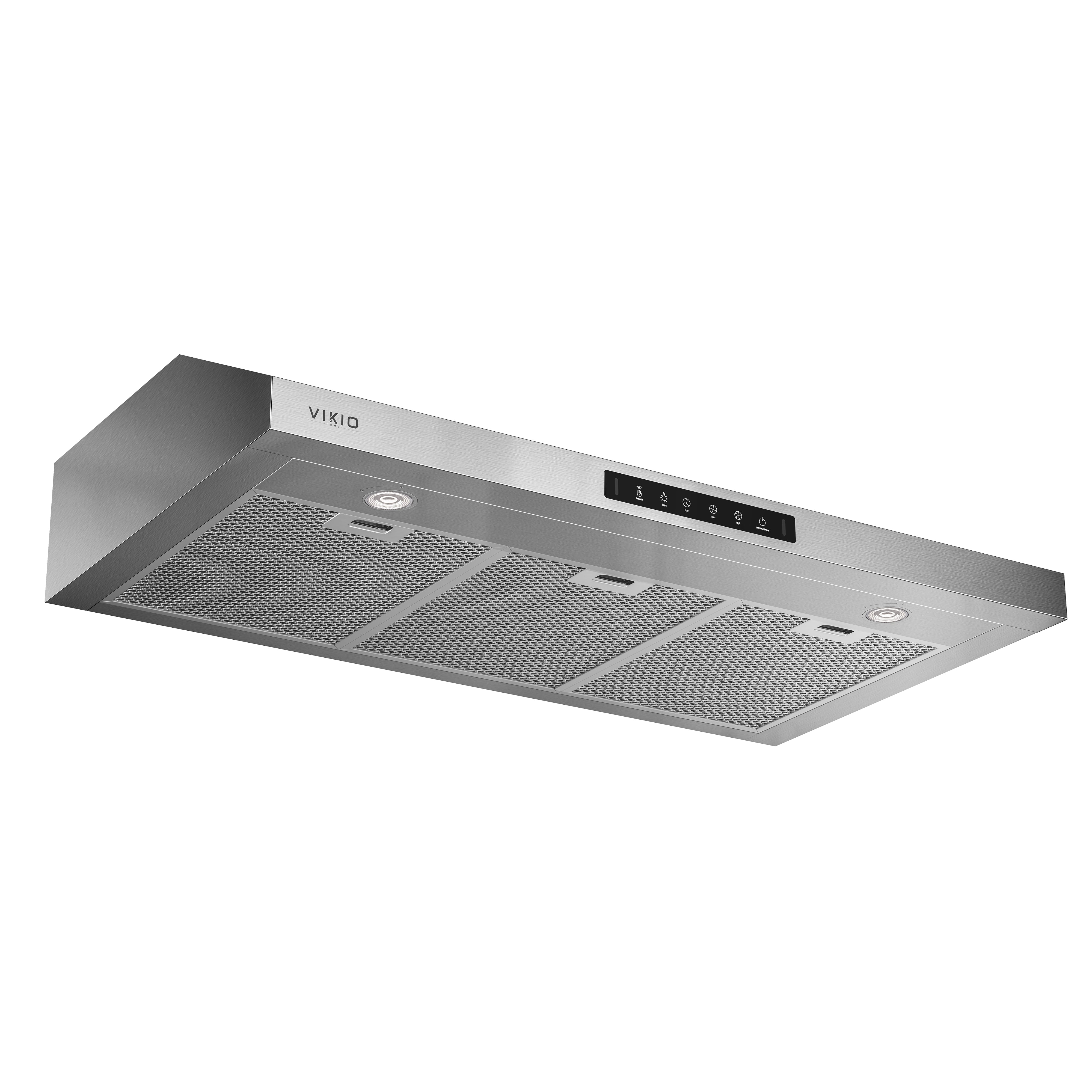 VIKIO HOME Range Hood 36 Inch Under Cabinet, 900 CFM Dual Centrifugal Motor, 3-Speed Ducted Kitchen Vent, Reusable Filters, Stainless Steel Kitchen Exhaust Fan with LED Lights
