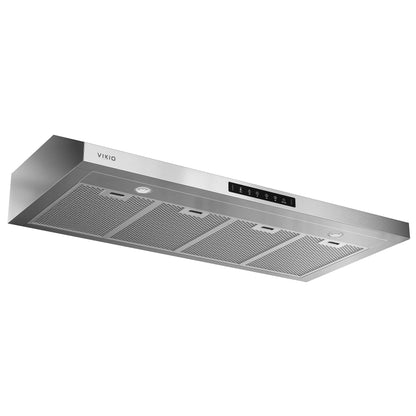 VIKIO HOME Range Hood 42 Inch Under Cabinet, 900CFM Stainless Steel Kitchen Stove Vent Hood, Touch/Gesture Control, 3 Speed Exhaust Fan, LED Lights, Reusable 5-Layer Aluminum Filters