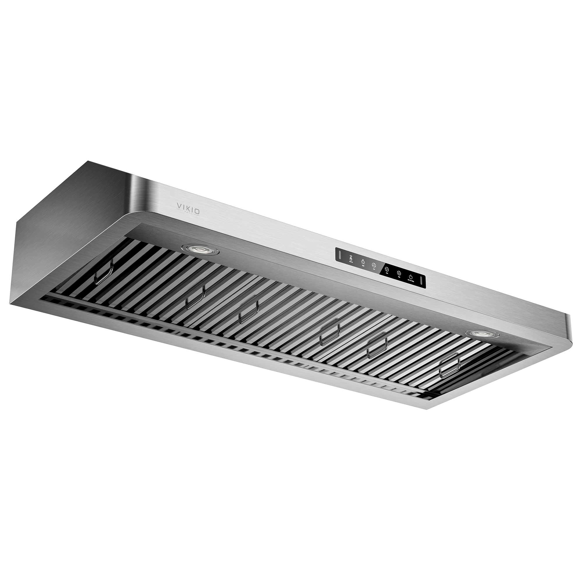 VIKIO HOME Range Hood 42 Inch Under Cabinet, Kitchen Hood with 980 CFM, 3-Speed Gesture Sensing & Touch Control Panel, Stainless Steel Vent 3 Pcs Baffle Filters with Handlebar