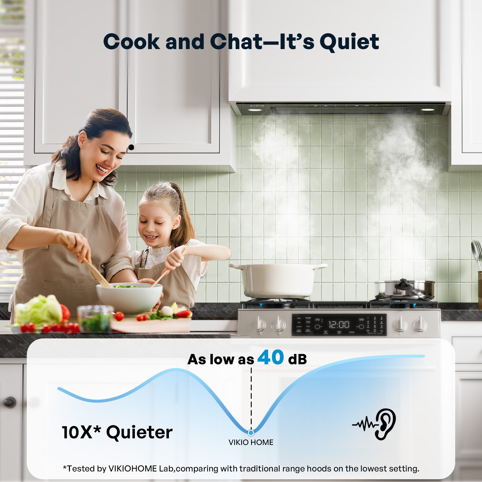 Range Hood Insert 30 Inch - Built-in 900 CFM Ducted/Ductless Range Hood with 3 Speed Fan, Black Stainless Steel & Tempered Glass with Gesture Sensing &Touch Control for Over Kitchen Stove