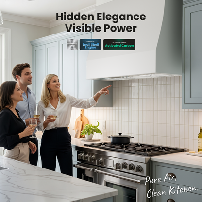 Stainless Steel Range Hood Insert 30 Inch, 580 Max CFM, 5-Layer Aluminum Mesh Filter, Ducted/Ductless Built Kitchen Vent, LED Lights&3-Speed Push Button Controls for 50% Better Suction