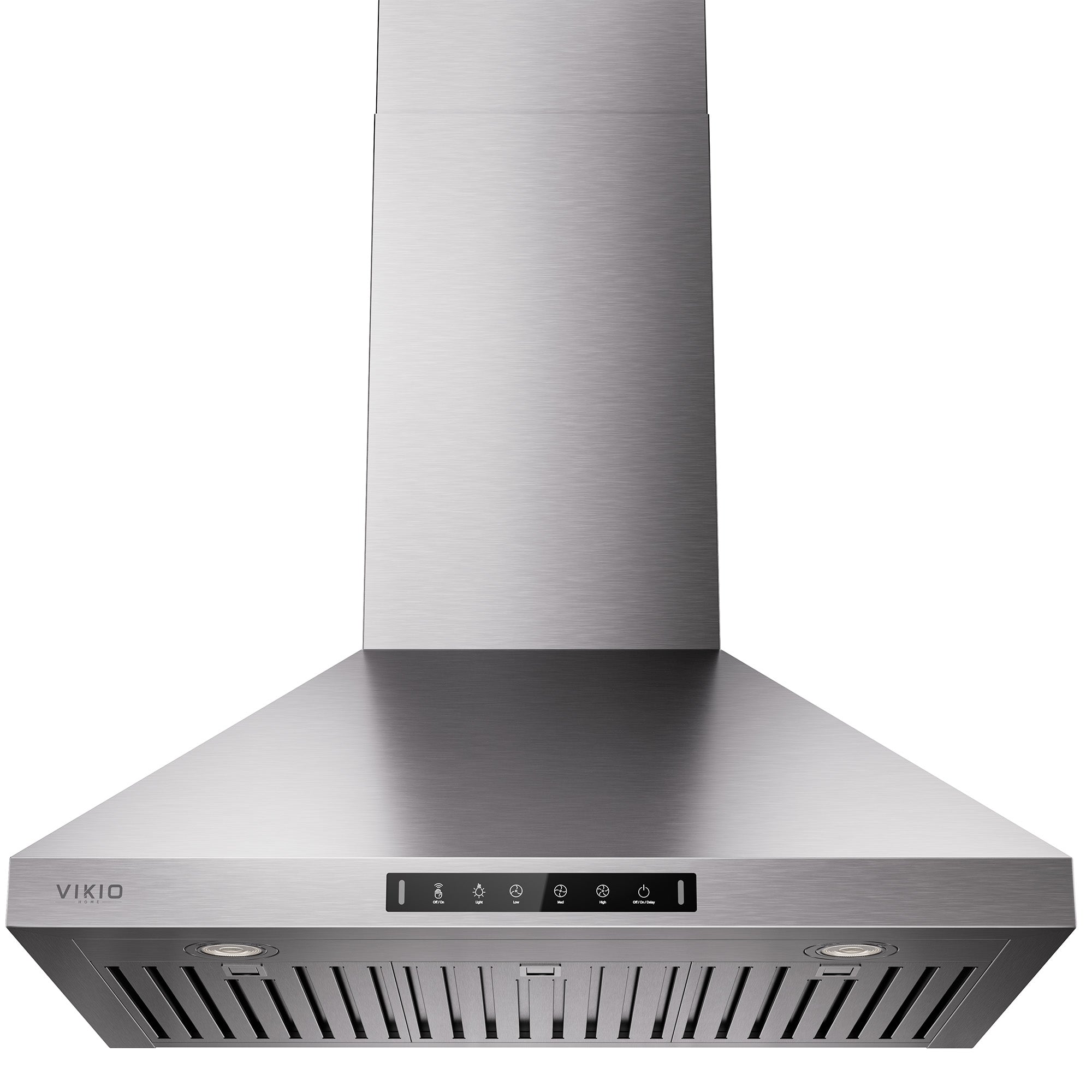 VIKIO HOME Wall Mount 30 Inch Range Hood 900 CFM, Ductless/Ducted Convertible Kitchen Hood, 3-speed Gesture Sensing & Touch Control, Stainless Steel Kitchen Vent Hood with Permanent Baffle Filters