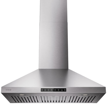 VIKIO HOME Wall Mount 36 Inch Range Hood 900 CFM, Ductless/Ducted Convertible Kitchen Hood, 3-speed Gesture Sensing & Touch Control, Stainless Steel Kitchen Vent Hood with Permanent Baffle Filters